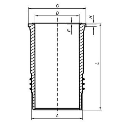 Afbeelding van MAHLE ORIGINAL 439 WN 05 00 Cilindervoering