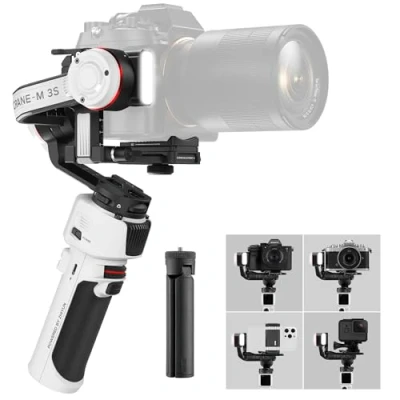 Afbeelding van ZHIYUN Crane M3S [Officieel] 3 assige camera stabilisator, extra licht, draadloos, bluetooth, compacte gimbal zonder spiegel, actiecamera&#039;s, smartphone, 705 g