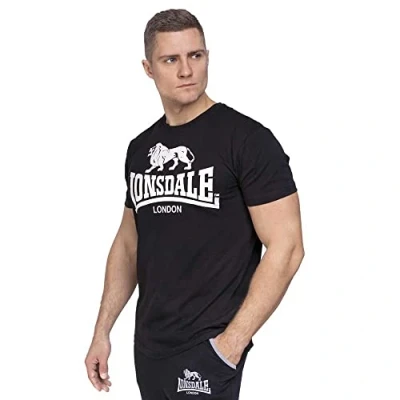 Afbeelding van Lonsdale Tshirt print, Heren, Maat: Large, Black