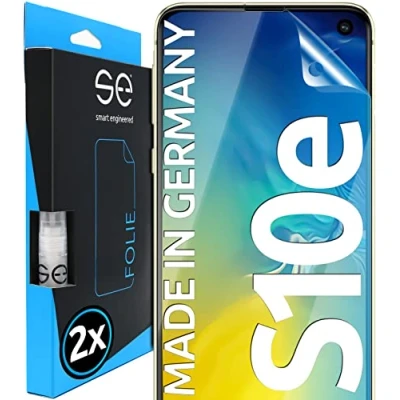 Afbeelding van S.E voor Samsung Galaxy S10e beschermfolie: 2 folies in set uit Duitsland, eenvoudige installatie, stof en luchtbelvrij, Folie, folie van fabrikant Duitsland.