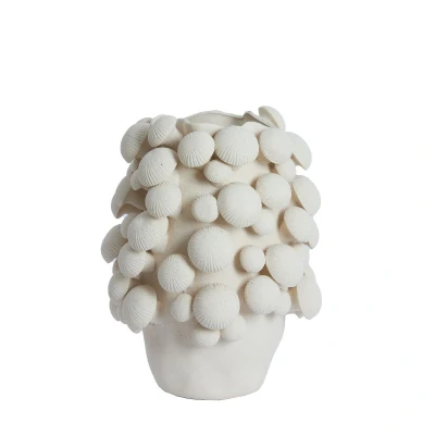 Afbeelding van Light&amp;living Vaas deco Ø33,5x46 cm PLENTZIA mat crème