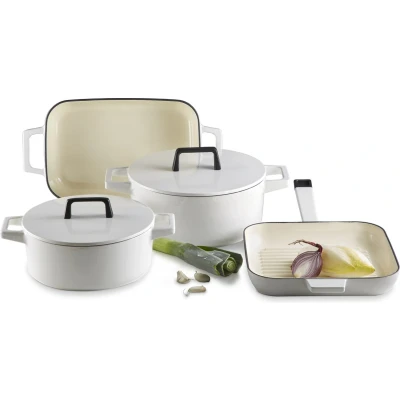 Afbeelding van Habonne Baron Braadpan Wit 25 cm