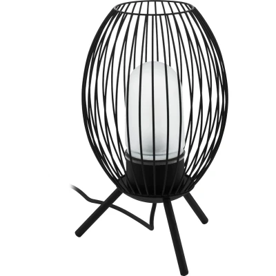 Afbeelding van EGLO Fusignano Tafellamp Buiten E27 41 cm Zwart/Wit