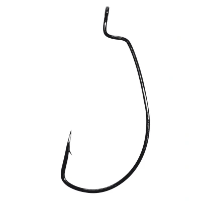 Image de Gamakatsu Worm Offset EWG Hooks Black (6 pcs) Taille : 1