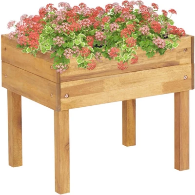 Afbeelding van Plantenbak verhoogd 50x40x45 cm massief acaciahout