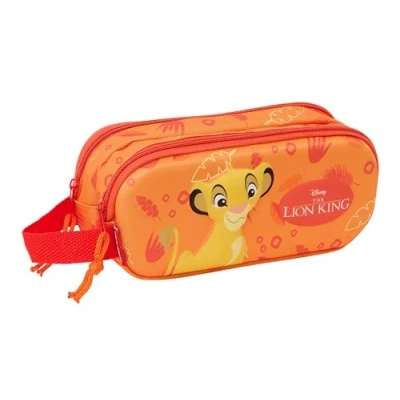 Afbeelding van Pennenetui met 2 vakken The Lion King Oranje 21 x 8 6 cm 3D