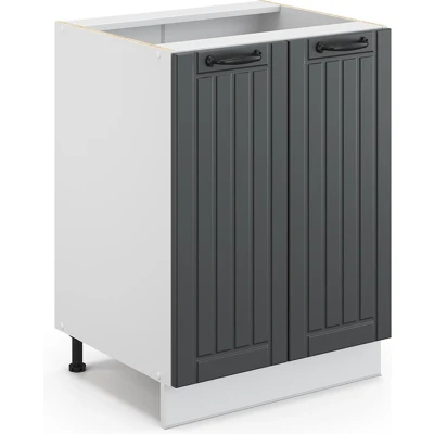 Afbeelding van Vicco Halfhoge kast Fame Line, Antraciet/Wit, 60 x 81.6 cm zonder werkblad