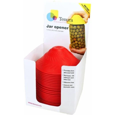 Afbeelding van Able2 Anti slip potopener display geel 25 st.