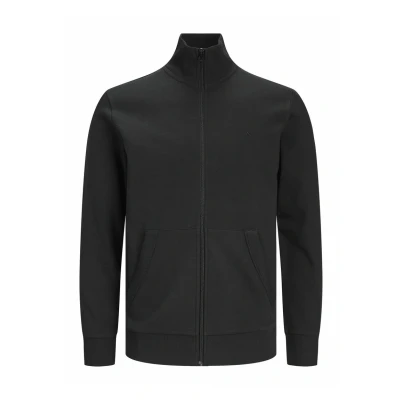 Afbeelding van Jack &amp; Jones Epaulos Sweater met rits, Heren, Maat: 4XL, Black