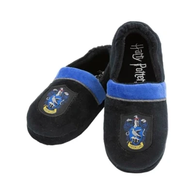 Afbeelding van Funidelia Ravenklauw Pantoffels Harry Potter voor meisjes en jongens Hogwarts, Tovenaars, Films &amp; Series, Zweinstein De beste nerd merchandise cadeaus echte fans met Kerstmis, verjaardagen of een speciale gelegenheid Donkerblauw