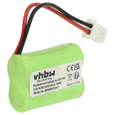Afbeelding van vhbw Batterij compatibel met Motorola MBP11 babymonitor, babyfoon (300 mAh, 2,4 V, NiMH)