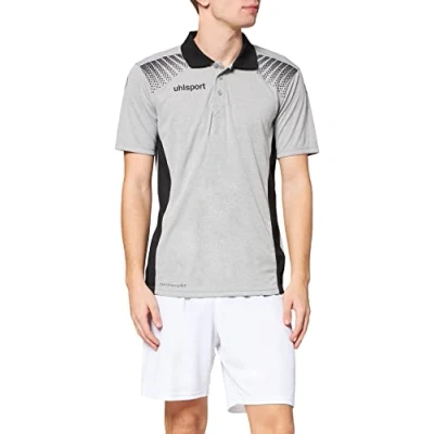 Afbeelding van Uhlsport Goal Polo Shirt Donker Grijs Melange Zwart Maat M