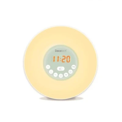 Afbeelding van Lexibook, Decotech Wellness wekker, simulator, kleuren, met FM radio, bedlampje, zonsopgang/zonsondergang, alarm 6 natuurlijke geluiden, snooze, nachtlampje, RL998