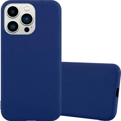 Afbeelding van Cadorabo Hoesje geschikt voor Apple iPhone 14 PRO in CANDY DONKER BLAUW Beschermhoes gemaakt van flexibel TPU silicone Case Cover