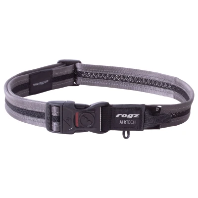 Afbeelding van Rogz Air Tech Halsband Zwart&amp;Grijs Hondenhalsband 43 70 cm