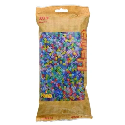 Afbeelding van Hama 6000 Kralen Transparant Mix 205 53