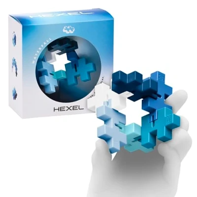 Afbeelding van Plus Hexel Kleur Waterfall Constructiespeelgoed Fidget 6 Delig Bouwspeelgoed Vanaf 3 Jaar
