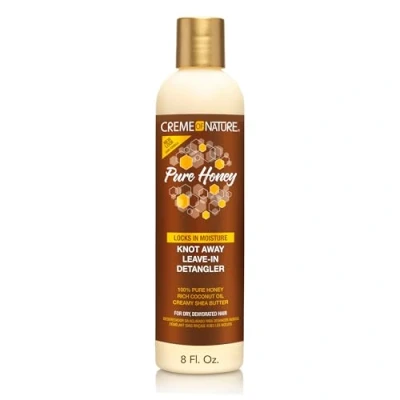 Image de Creme of Nature Pure Honey Soin Des Cheveux à base d&#039;Huile de Coco, Beurre Karité et Miel Démêlant Bouclés Frisés Crépus Sans Rinçage Flacon 236,5ml