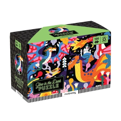 Afbeelding van Glow in the Dark Puzzle, 100 Pieces: Dragons