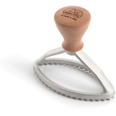 Afbeelding van Marcato Ovale bakvorm 10 cm Ravioli, aluminium, zilver