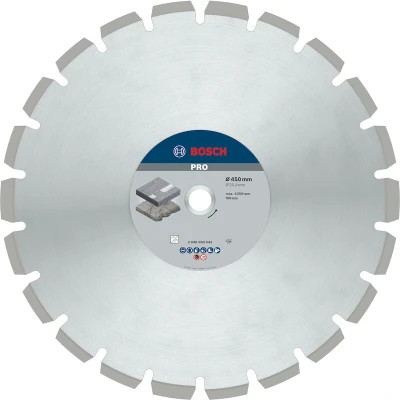 Image de BOSCH 2608603643 Disque de coupe diamanté Best for Asphalt 450 x 25,40 3,6 12 mm