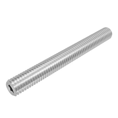 Afbeelding van SECCARO 20 stuks schroefdraadpennen met kegelband M8x70 mm van roestvrij staal V2A VA A2 DIN 913 / ISO 4026