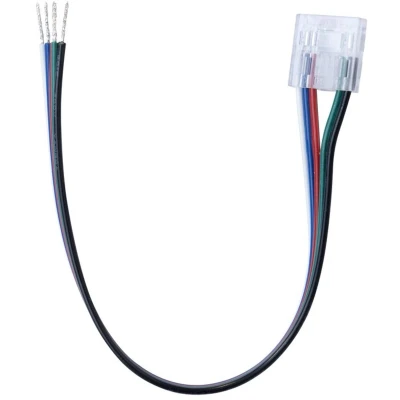 Afbeelding van LED strip connector naar draad 24V RGBW COB IP20