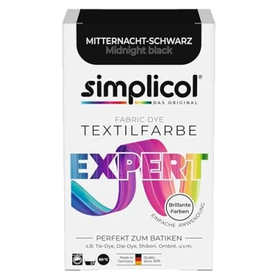Afbeelding van Simplicol expert kleur: Je express kleur in de machine of kuip, verpakking van 150 g, midnacht zwart