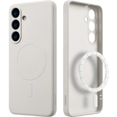 Afbeelding van imoshion Hoesje Geschikt voor Samsung Galaxy S25 Plus Siliconen Color Backcover MagSafe Beige