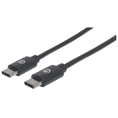 Afbeelding van Manhattan USB kabel 2.0 C stekker 2.00 m Zwart 354875