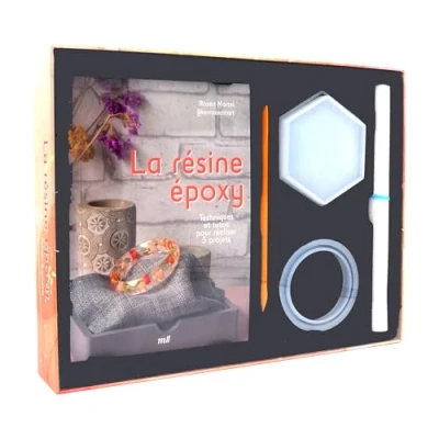 Afbeelding van La resine epoxy techniques et tutos pour realiser 5 projets