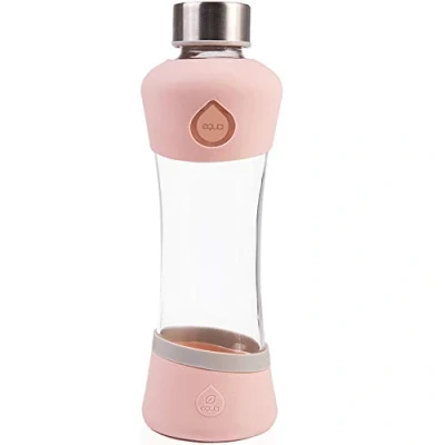 Afbeelding van Equa Active squeeze glazen waterfles 550 ml Uitvoering Peach