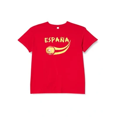Image de Supportershop Espagne T Shirt supporter Enfant Rouge FR : 10 ans (Taille Fabricant ans)