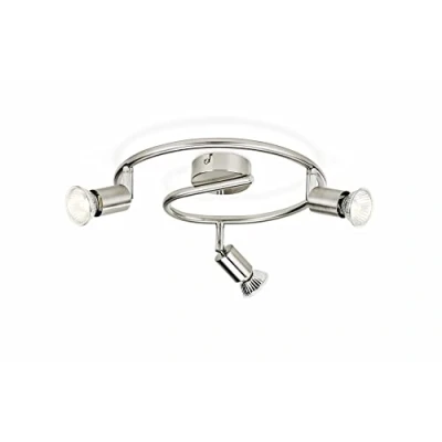 Image de Philips Limbali opbouwspot 3 lichts Nikkel GU10 Draaibare spots Eenvoudige installatie Exclusief lichtbron