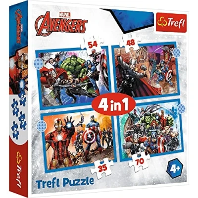 Afbeelding van Avengers 4 in 1 Puzzel 5900511343861