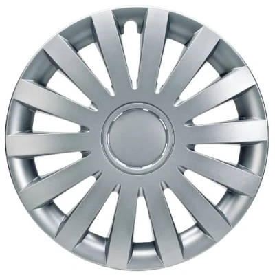 Afbeelding van Albrecht Auto Zubehör 14 inch zilveren wieldoppen voor stalen velgen, windwieldoppen Made in EU alleen authentiek verpakking