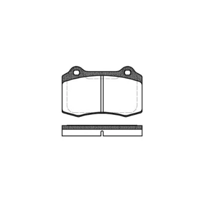 Afbeelding van REMSA 0434.30 Remblokkenset Vooras Met kleeffolie toebehoren PEUGEOT: 208 I Hatchback, VOLVO: V70 2, S60 I, SEAT: Leon Ibiza 2