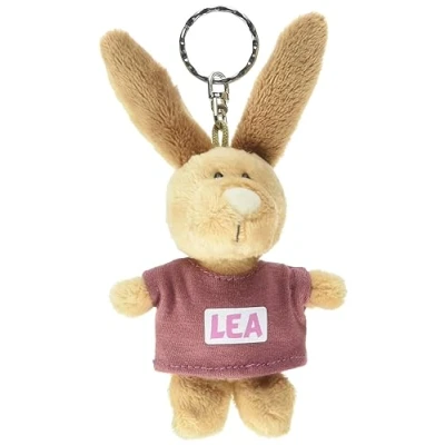 Afbeelding van NICI 44634 Lea sleutelhanger konijn met T shirt, 10 cm