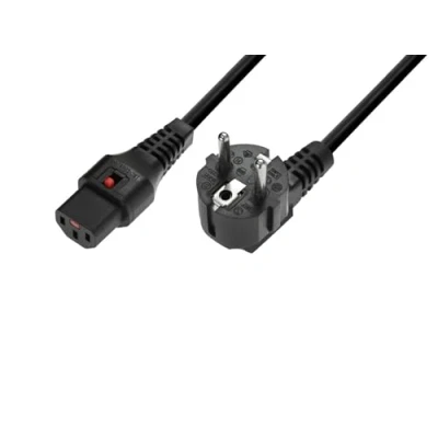 Afbeelding van MicroConnect EL249S Voedingskabel C13 coupler (1 m), Stroomkabel