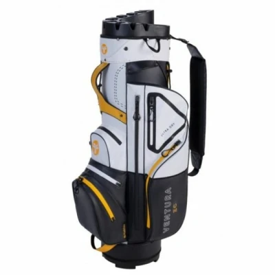 Afbeelding van Fastfold Cartbag Ventura Zwart Wit Geel