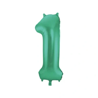 Afbeelding van Ballon folie 1 mat groen 86cm
