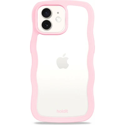 Afbeelding van Holdit Hoesje Geschikt voor iPhone 12 / Pro Wavy Case roze