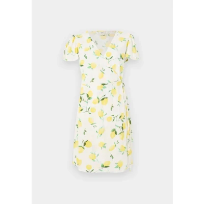 Afbeelding van JDY Jdysezen LIFE WRAP Dress Jurk, Dames, Maat: Medium, Cloud dancer