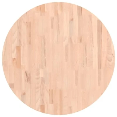 Afbeelding van Tafelblad rond Ø80x1,5 cm massief beukenhout