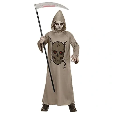 Afbeelding van WIDMANN Skelet reaper kostuum voor kinderen 140 (8 10 jaar)