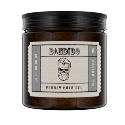 Afbeelding van Bandido Hair styling gel Men 06 Curly voor mannen, plakt niet, nat effect, glanzend, kinderen, zilverparelmoer
