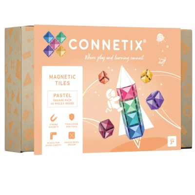Afbeelding van Connetix magnetische tegels pastel square pack 40st