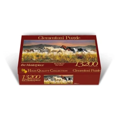 Image de Puzzle Clementoni Troupeau de chevaux, 13 200 pièces
