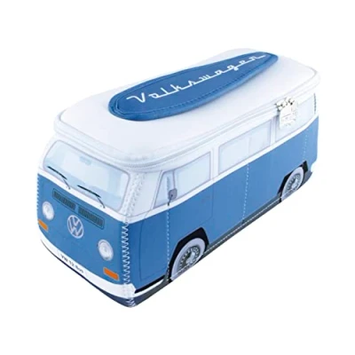 Afbeelding van BRISA VW Collectie Volkswagen Universal Neopreen Make up Cosmetica Reistas Apotheek T2 Bulli Bus, Blauw, Bus