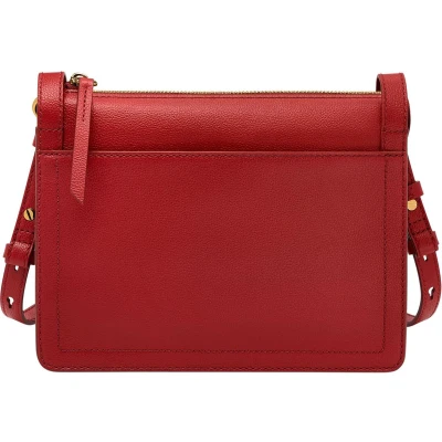 Afbeelding van FOSSIL Leren Schoudertas Taryn Crossbody Bag Garnet Rood